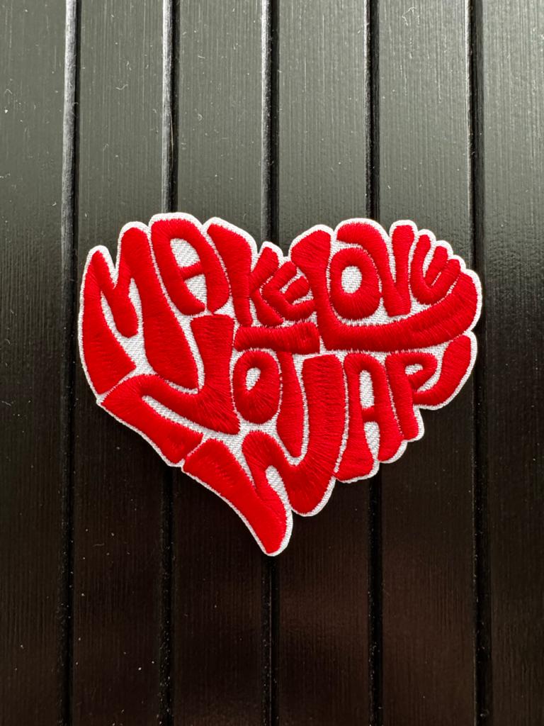 Make Love Not War Hart Patch, Ophalen of Verzenden, Nieuw, Overige applicaties