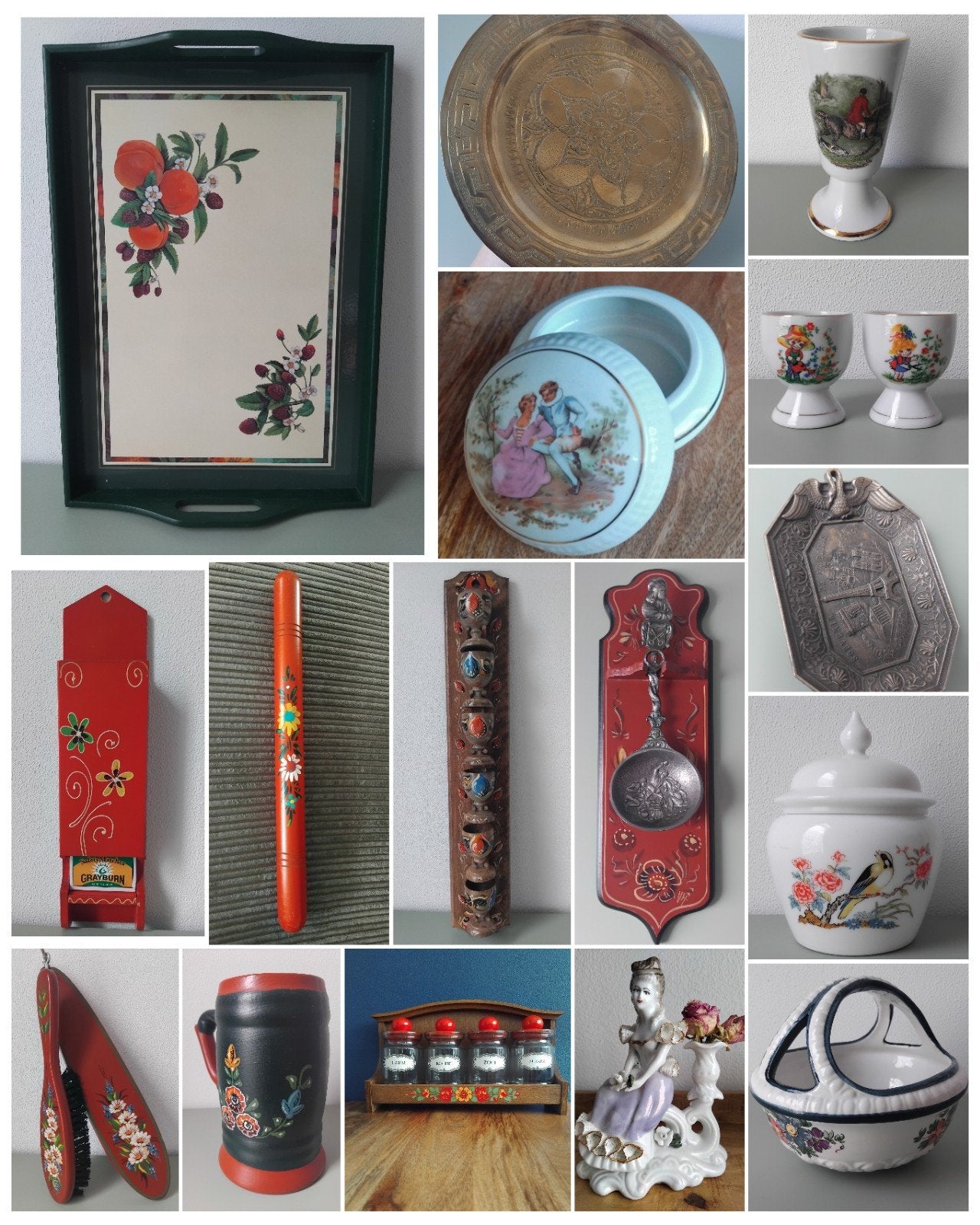 🌺60's/70's 🌺Groot pakket 🌺Vintage Artikelen 🌺Retro items, Antiek en Kunst, Verzenden