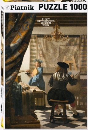 Piatnik Johannes Vermeer- De Schilderkunst 1000st AANBIEDING, Ophalen of Verzenden, 500 t/m 1500 stukjes, Nieuw, Legpuzzel