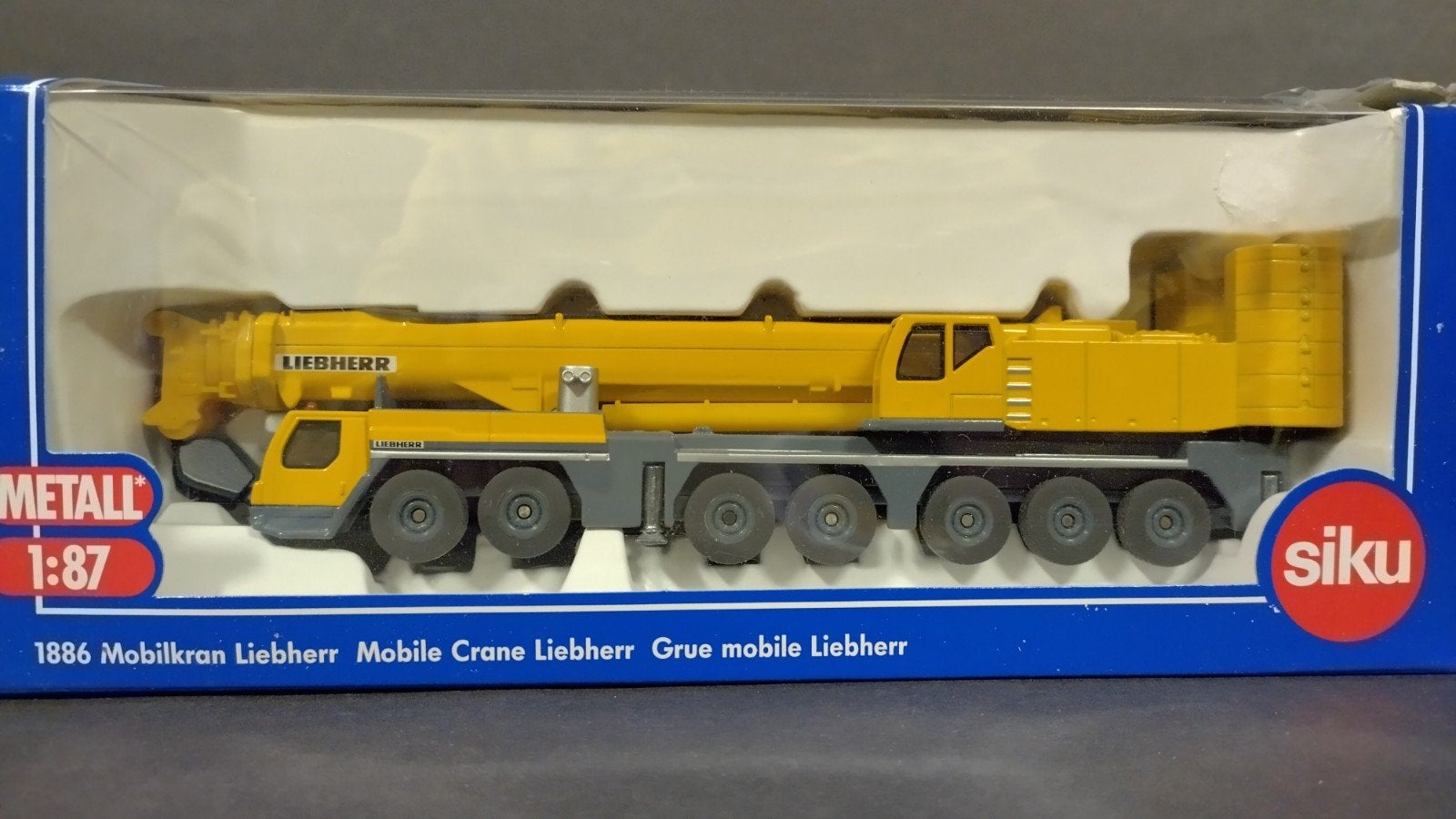 Liebherr Mobile Crane LTM 1:87 Siku Metal Pol, SIKU, Verzenden, Nieuw, Sieper