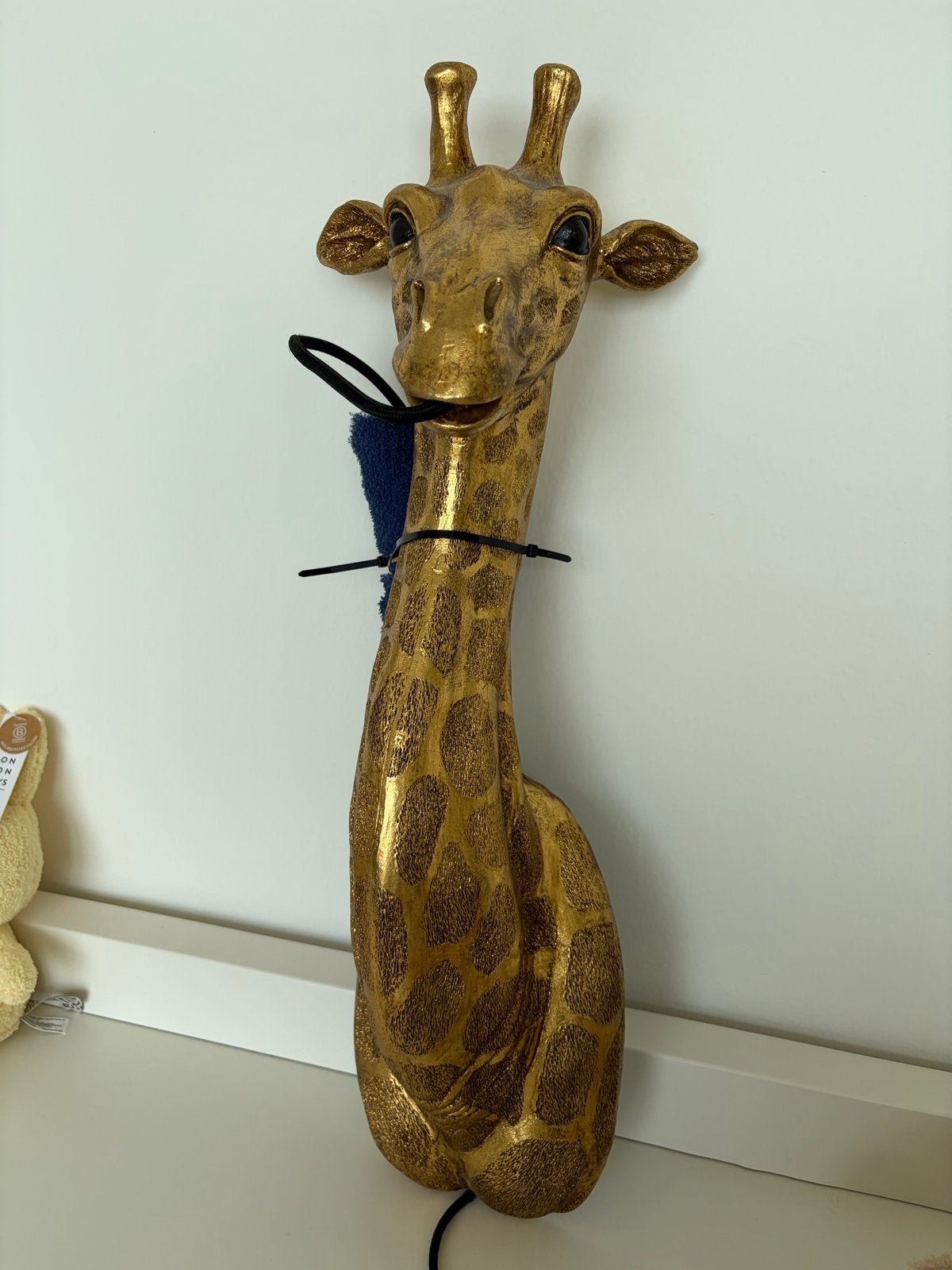 Gouden Giraffe Wandlamp - Unieke Decoratieve Verlichting, Ophalen, Kunststof, Nieuw, Overige fittingen