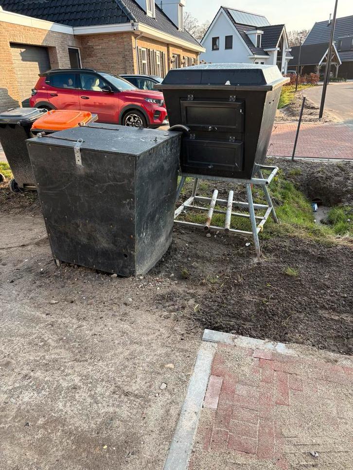 Bouwput +  Meterkast - Tijdelijke stroomvoorziening, Doe-het-zelf en Verbouw, Ophalen, Gebruikt, Overige typen