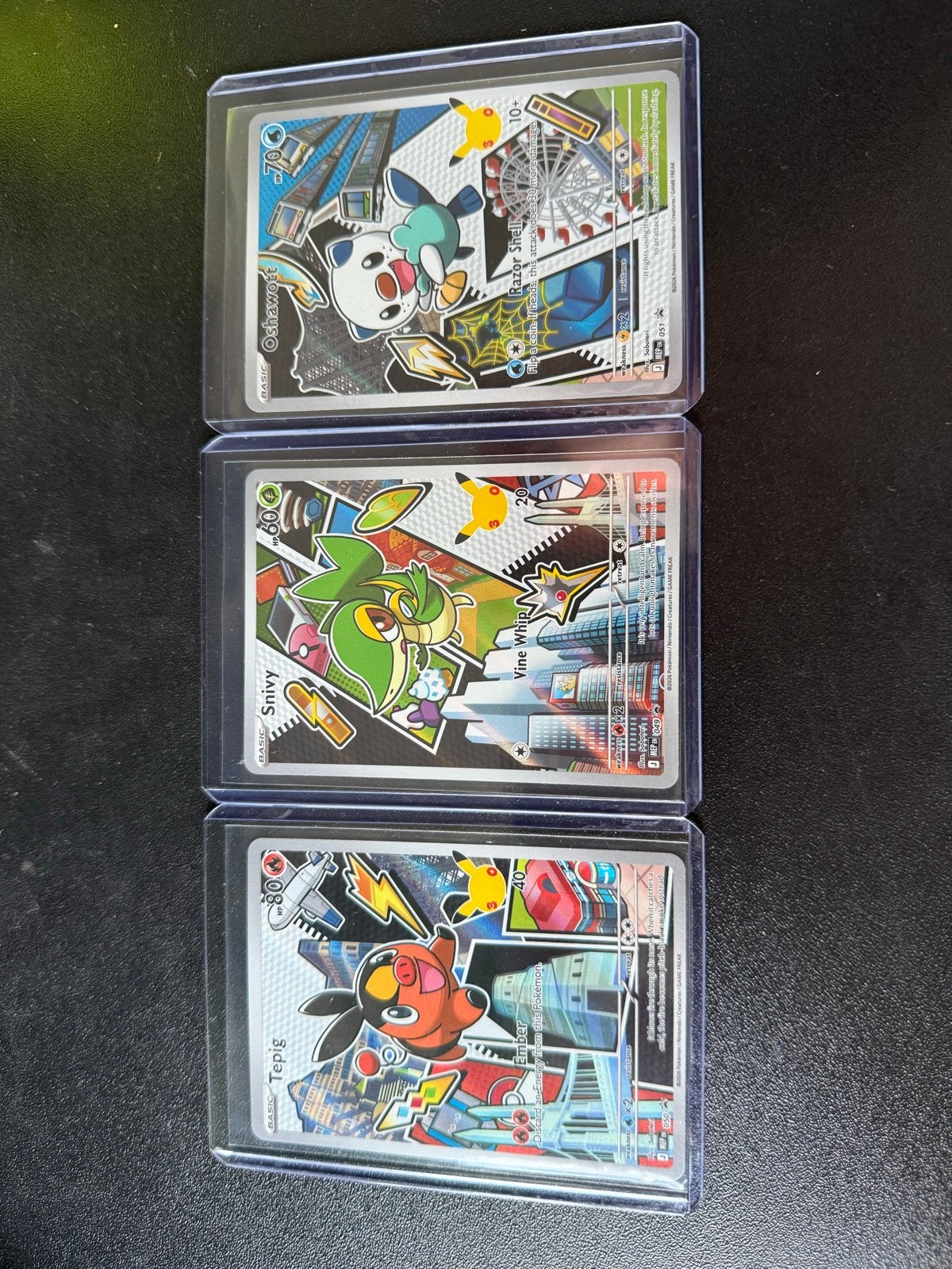Pokémon First Partner Gen 5 (Snivy, Tepig, Oshawott), Ophalen of Verzenden, Zo goed als nieuw, Meerdere kaarten
