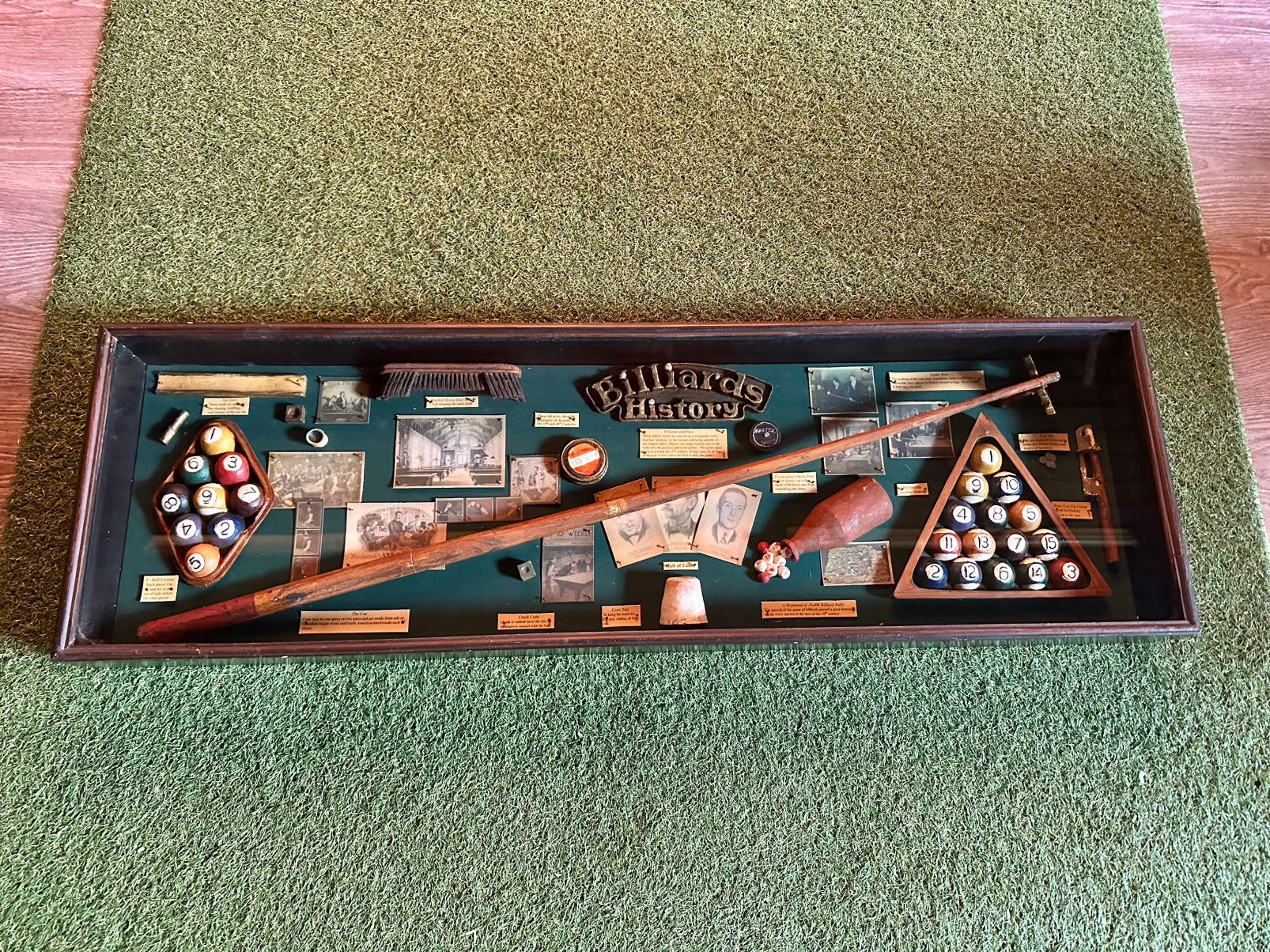 Groot diorama billiards history, Antiek en Kunst, Ophalen
