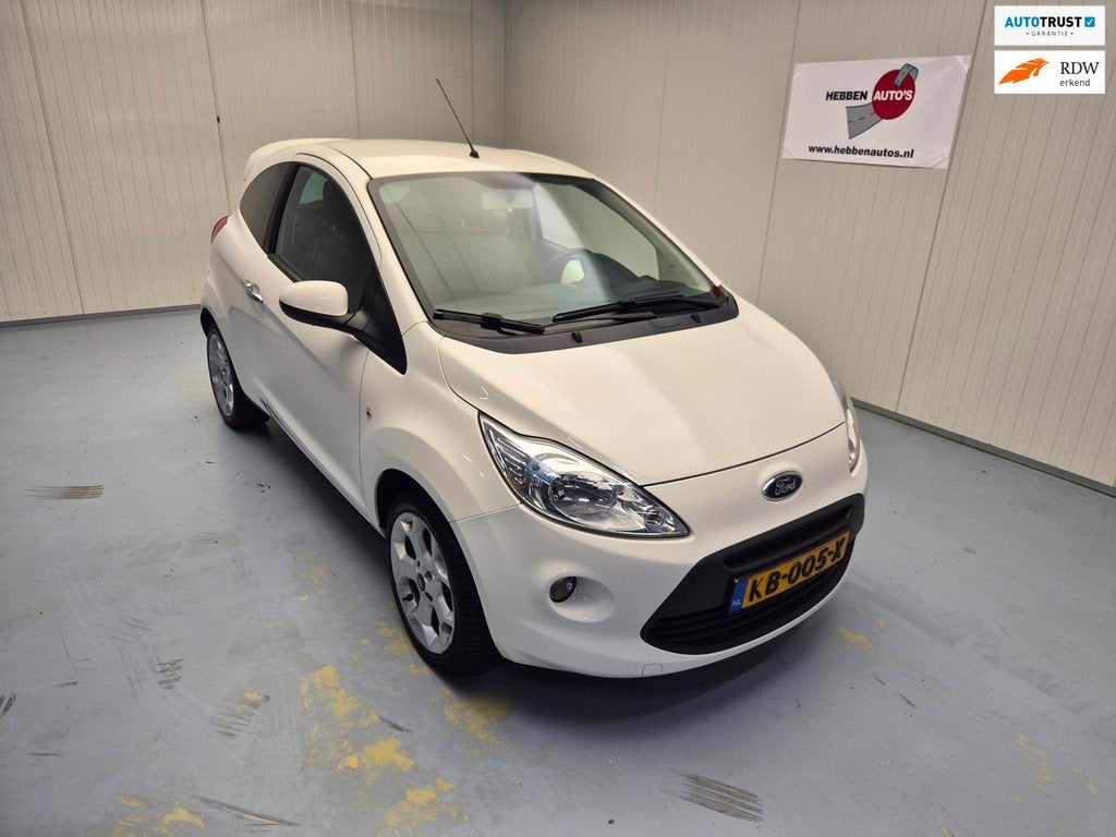 Ford Ka 1.2 Titanium X Airco Elektrisch Pakket Alu Velgen Pd, Auto's, Ford, Voorwielaandrijving, Stof, Gebruikt, 4 cilinders