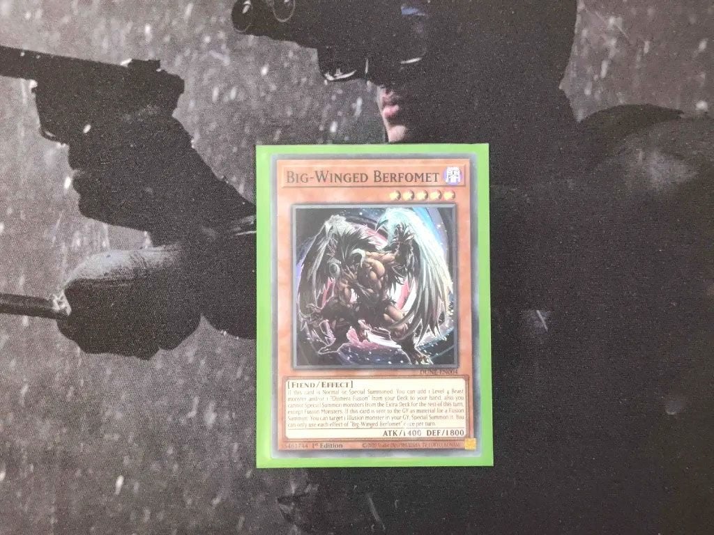 Yu-Gi-Oh! Big-Winged Berfomet (DUNE-EN004) kaart, Ophalen of Verzenden, Nieuw, Losse kaart, Foil