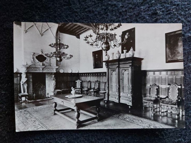Oude Ansichtkaart Heringa State Dr. Popta Slot Marsum (Fr.), Ophalen of Verzenden, Voor 1920, Ongelopen, Friesland