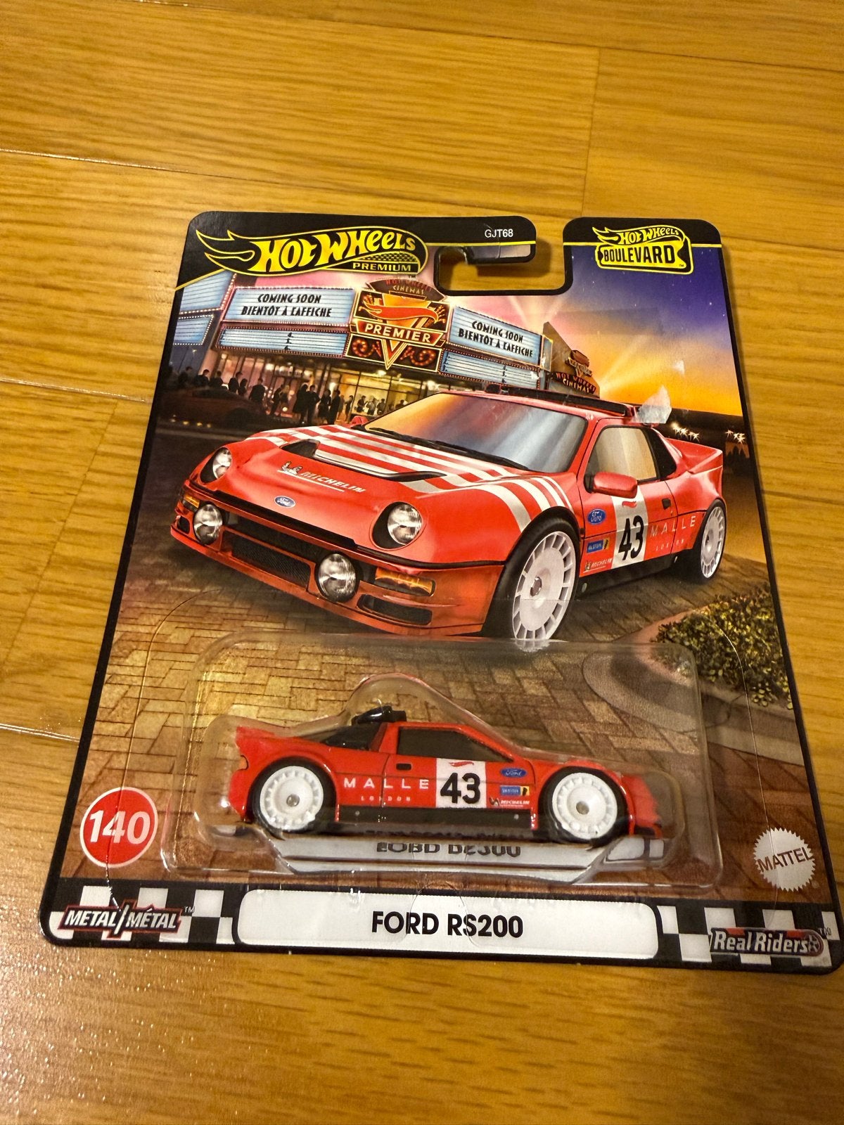 Hot Wheels Premium Ford RS200 Boulevard - Nieuw in verpakkin, Overige merken, 1:50 of kleiner, Auto, Nieuw
