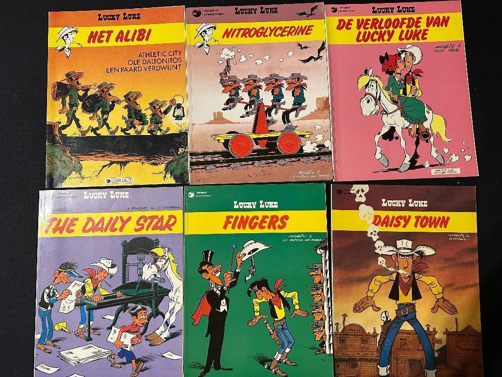 Stripboeken - Lucky Luke - Dargaud serie - Morris, Boeken, Stripboeken, Meerdere stripboeken, Ophalen of Verzenden, Gelezen, Morris & Goscinny