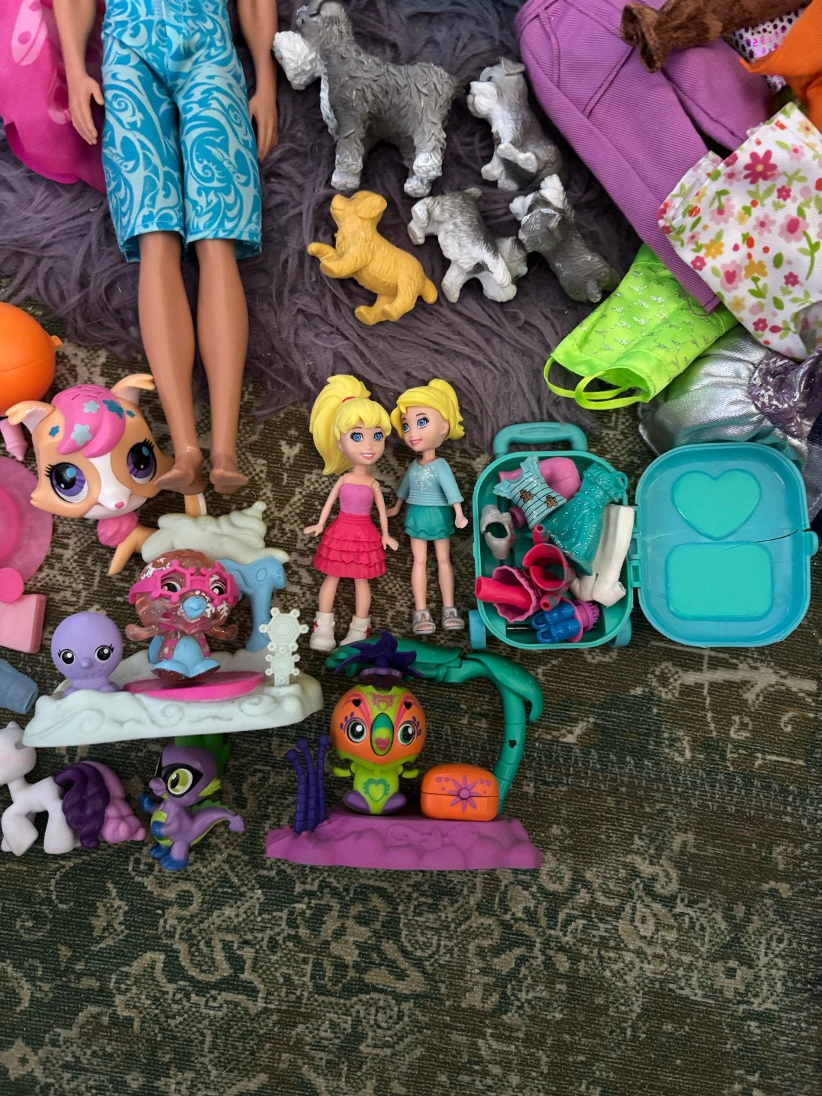 Grote collectie poppen en accessoires (Barbie, Polly Pocket), Ophalen of Verzenden, Gebruikt, Barbie