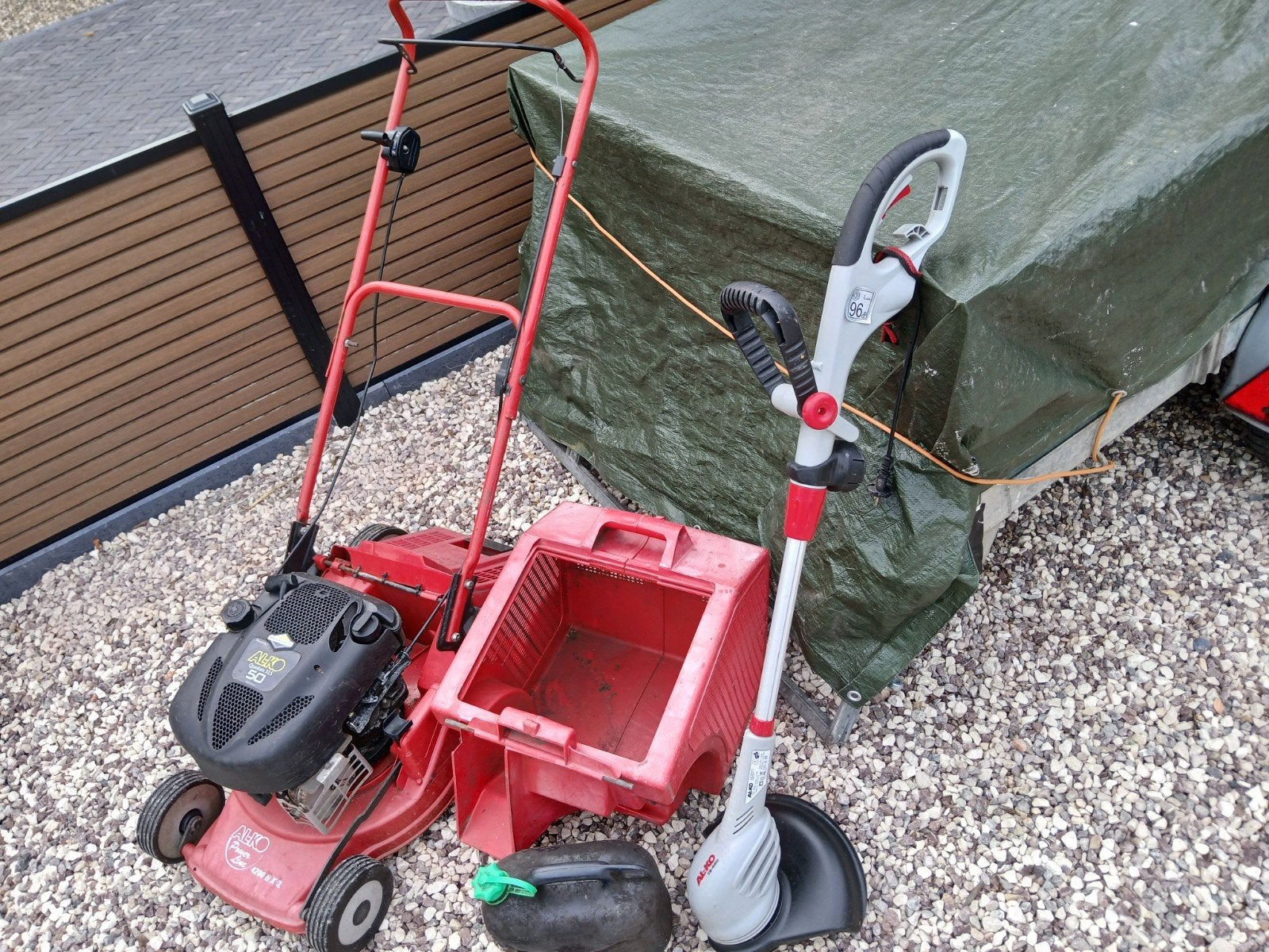 AL-KO Grasmaaier en Grastrimmer Set - Gebruikt, Tuin en Terras, Ophalen, Cirkelmaaier, AL-KO, Gebruikt