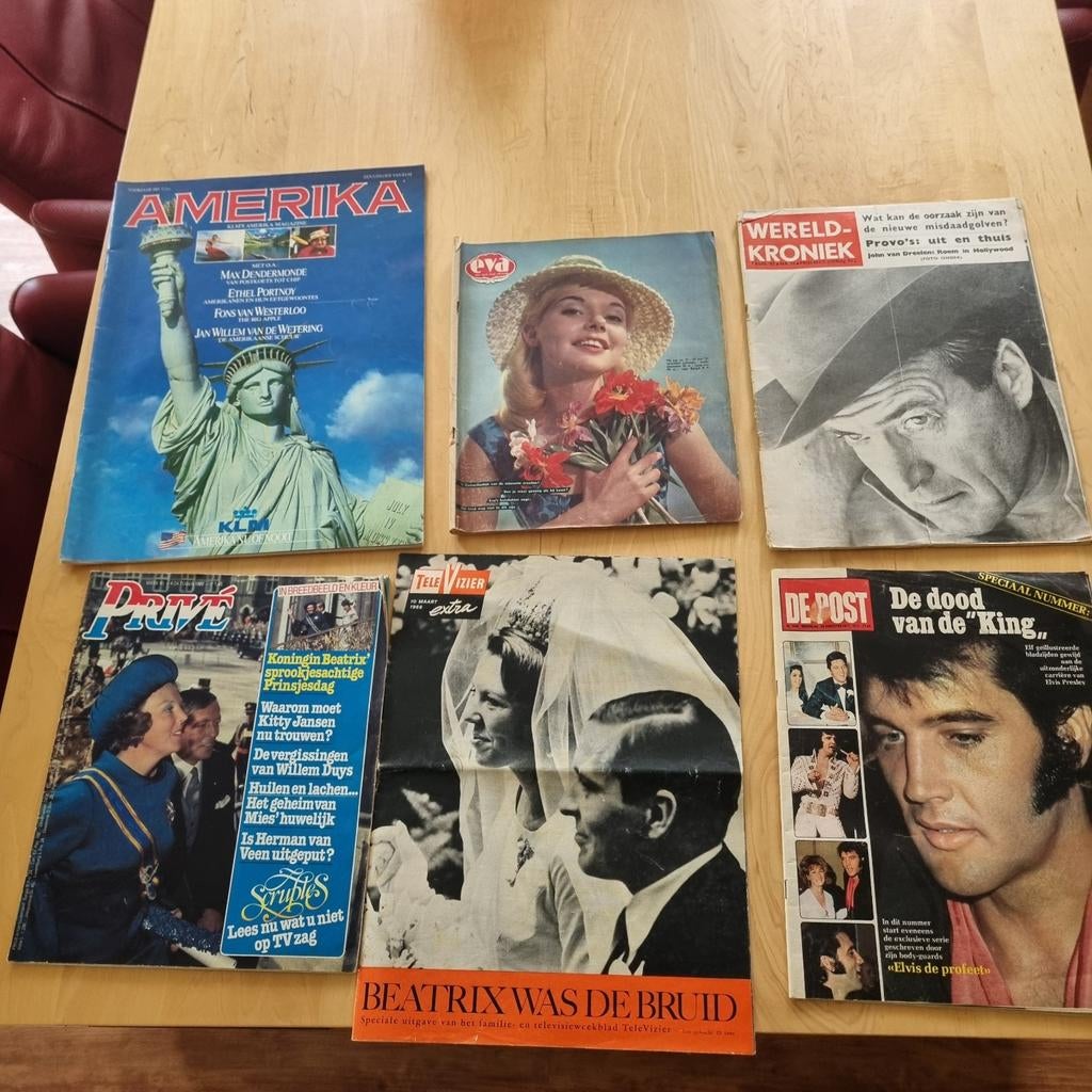 Vintage Tijdschriften Collectie - Jaren '60, '70, '80, Boeken, Tijdschriften en Kranten, Ophalen of Verzenden, Gelezen, Damesbladen