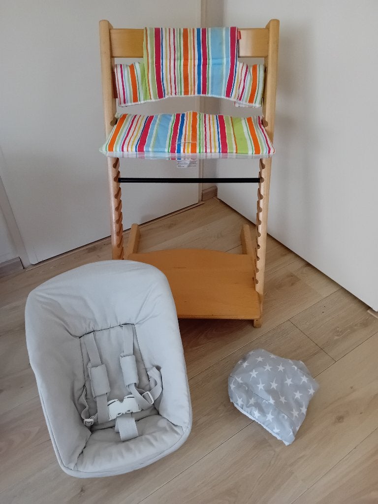 Compleet Stokke Tripp Trapp set, in nette staat!, Ophalen, Zo goed als nieuw, Meegroeistoel, Stoelverkleiner