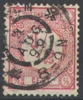 Nederland NVPH nr 30b gestempeld Cijfer 1894, Ophalen of Verzenden, T/m 1940, Gestempeld