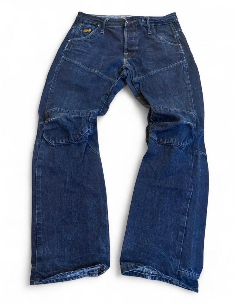 G-Star RAW 3D Dimension Tapered Jeans 32x31 Donker Wassing, Ophalen of Verzenden, Zo goed als nieuw, Blauw, W32 (confectie 46) of kleiner
