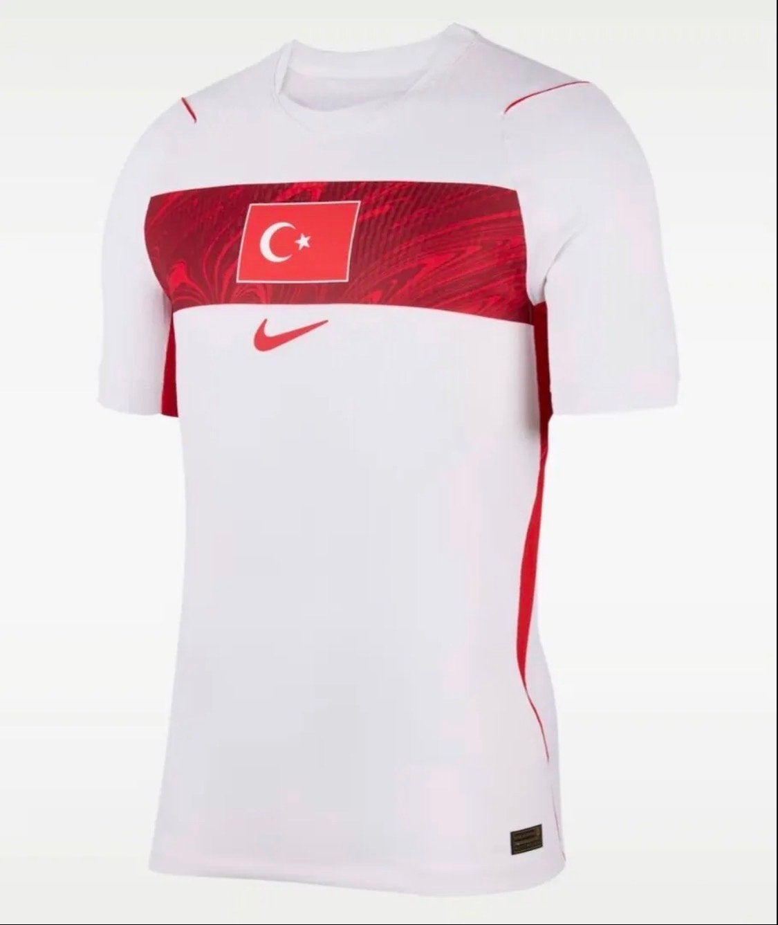 Turkije uitshirt 26/27 - WK Badges - Maten S, M, Kleding | Heren, Ophalen of Verzenden, Nieuw, Maat 46 (S) of kleiner, Wit