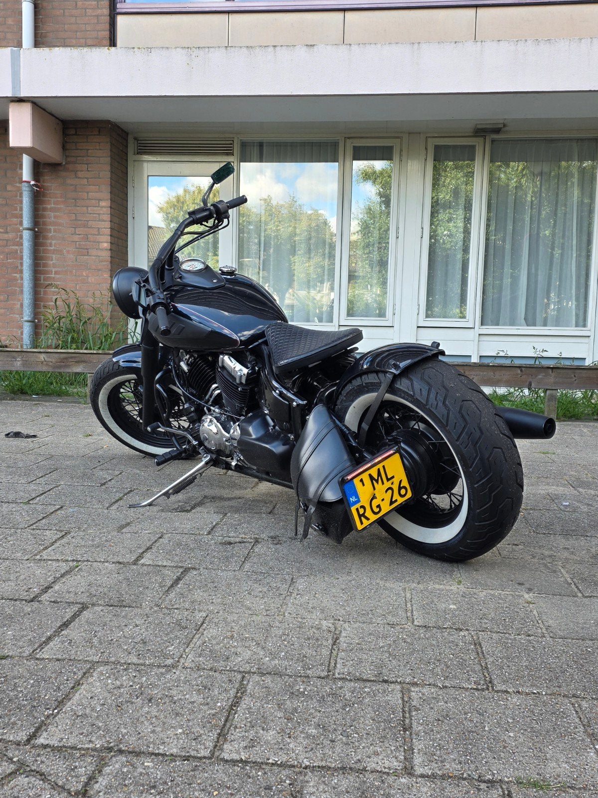 Yamaha XVS 650 Dragstar Bobber - Unieke Custom Build!, Motoren, Sportuitlaat, 2 cilinders, Nieuw, Chopper