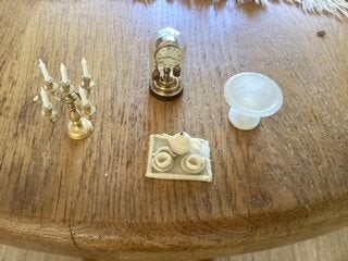 Diverse miniaturen voor poppenhuis, Ophalen of Verzenden, Gebruikt, Poppenhuis