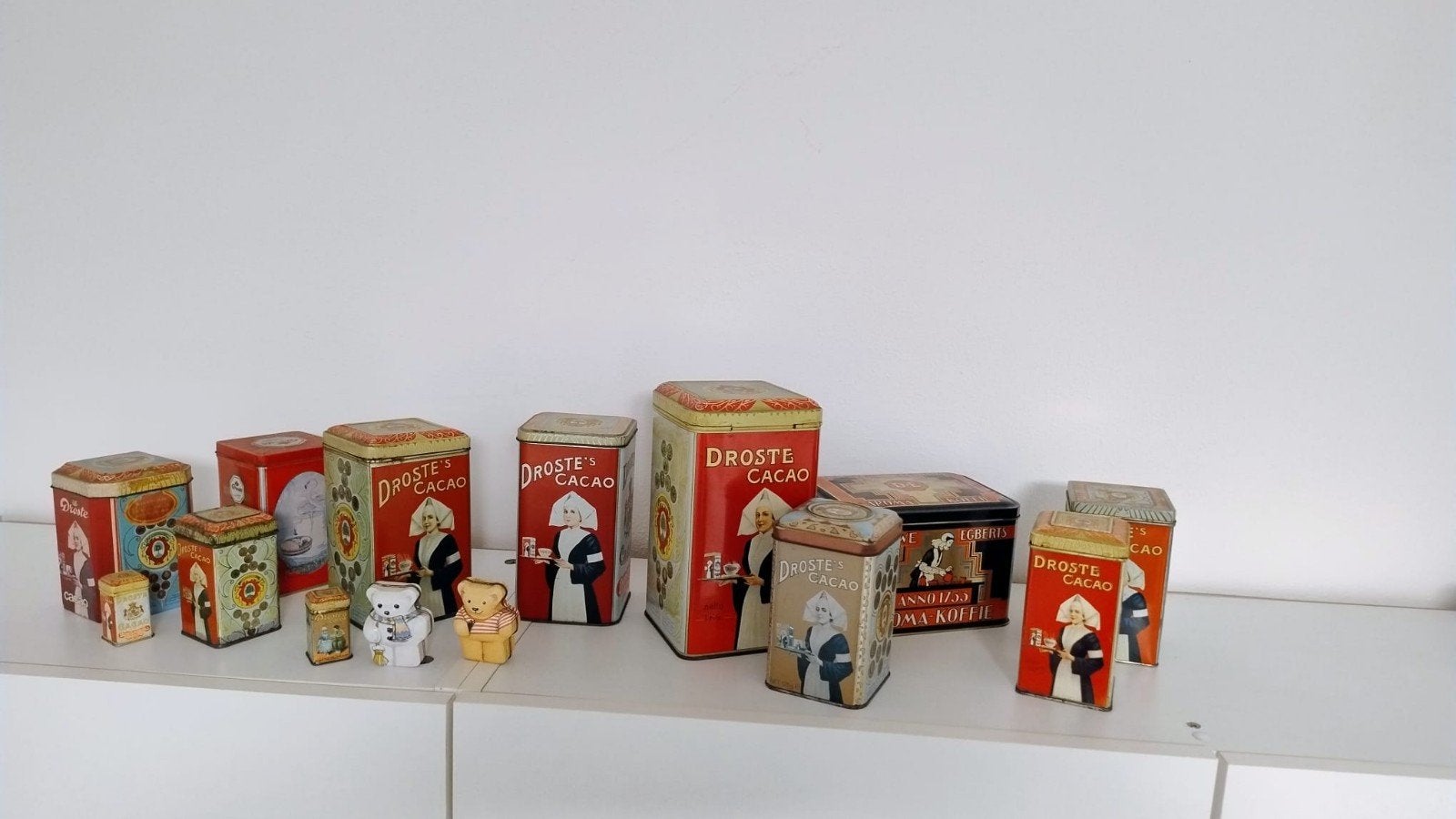 Vintage Droste Cacao Blikken Collectie - Diverse Maten, Verzamelen, Ophalen of Verzenden