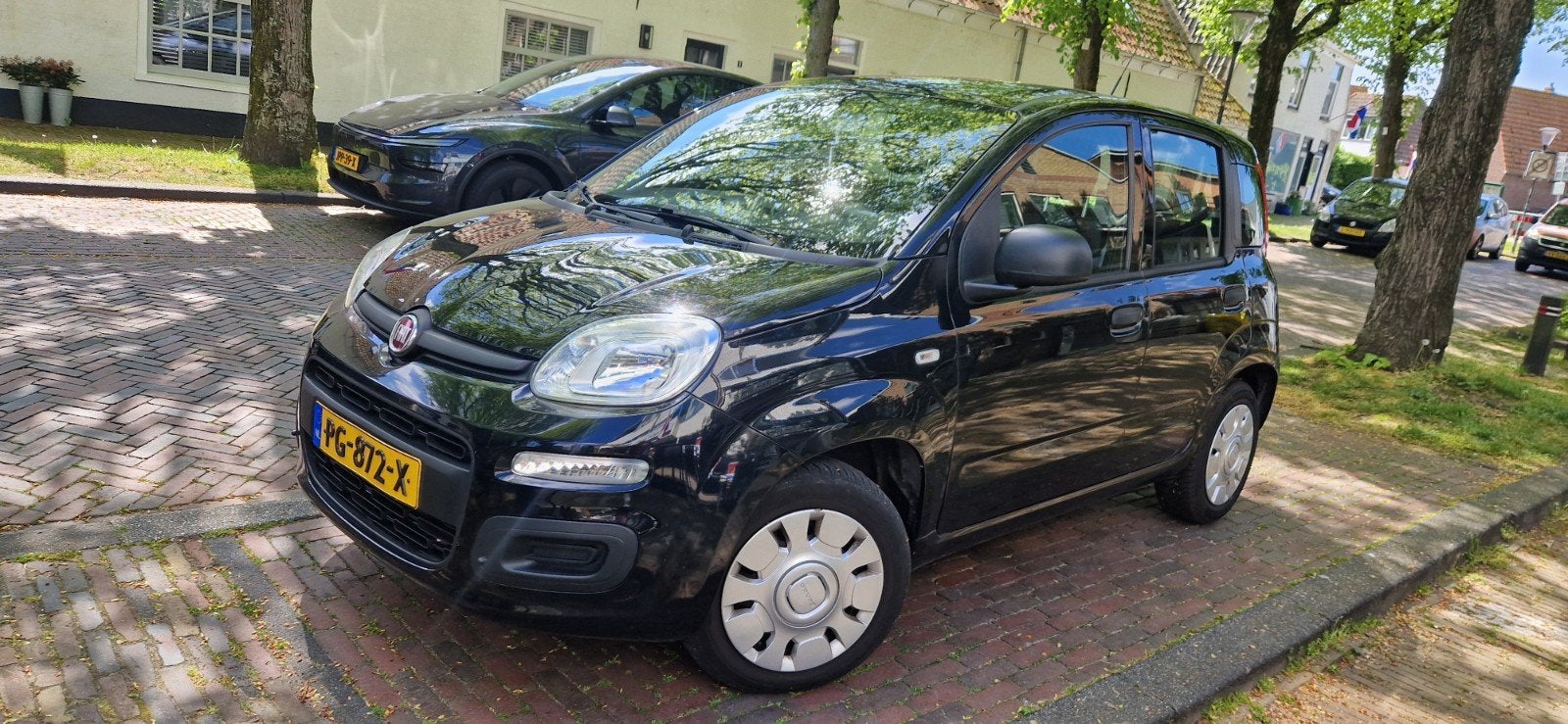 Fiat Panda 1.2 69PK 2017 Zwart, Zwart, Origineel Nederlands, Handgeschakeld, Particulier