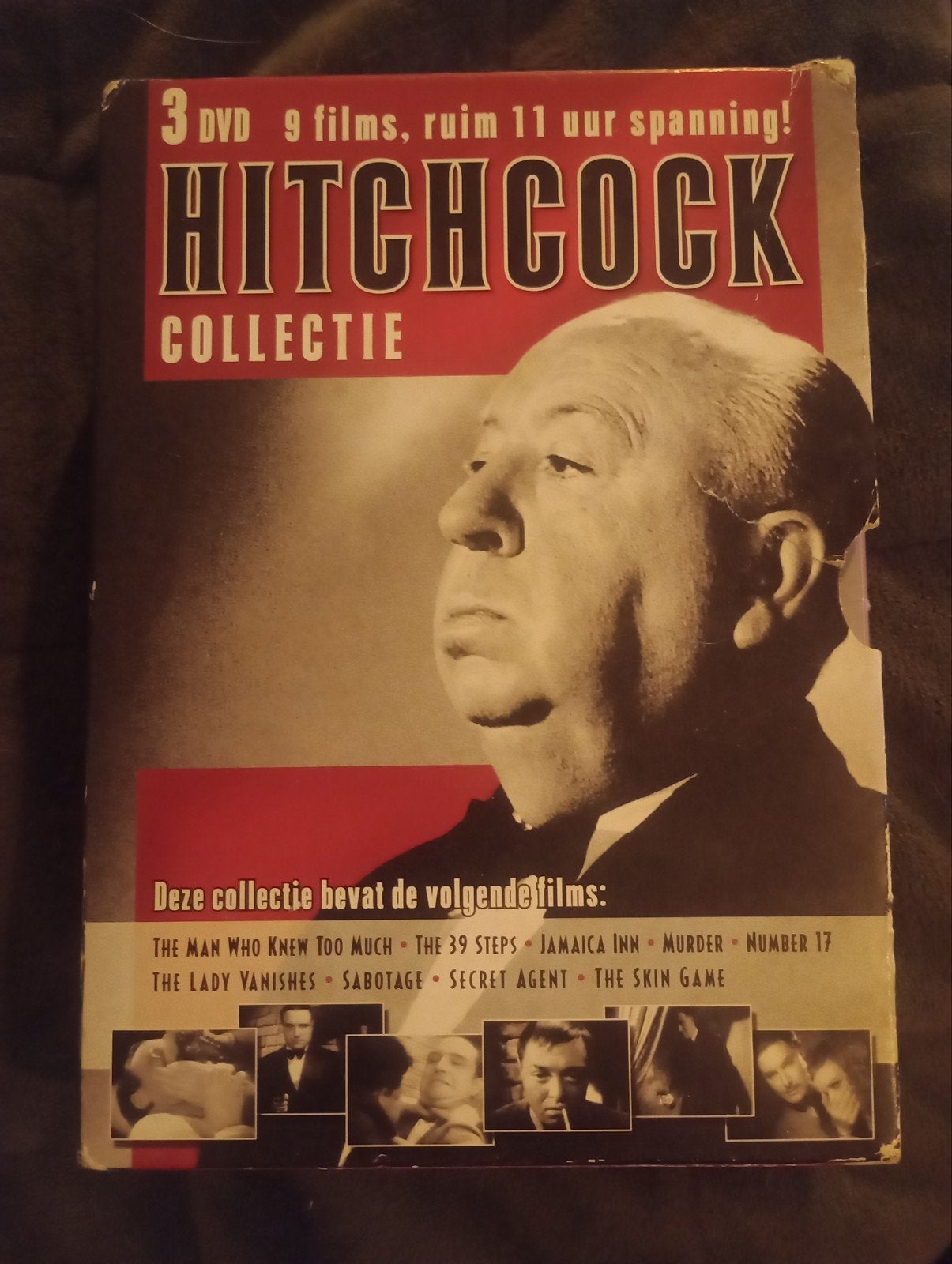 Hitchcock Collectie 3 DVD Boxset - 9 Films, Psychologische thriller, Nederlands, Ophalen of Verzenden, Vanaf 12 jaar