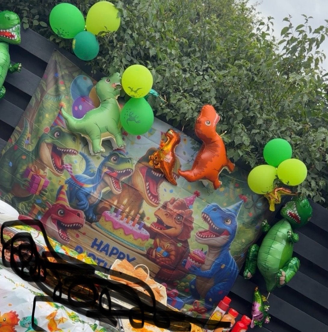 Dinosaurus doek, Ophalen, Zo goed als nieuw, Versiering, Verjaardag