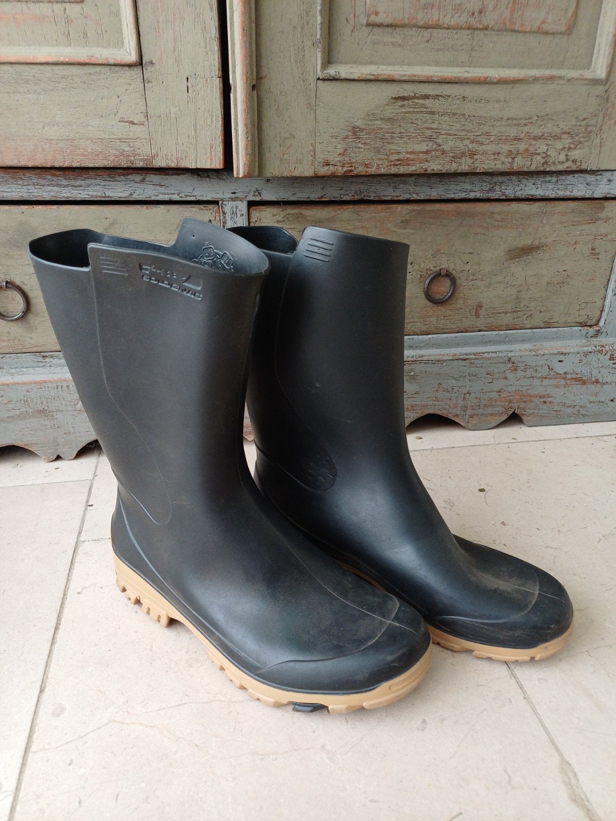 Solognac rubberen laarzen z.g.a.n. maat 37/38, Kinderen en Baby's, Kinderkleding | Schoenen en Sokken, Jongen of Meisje, Ophalen of Verzenden