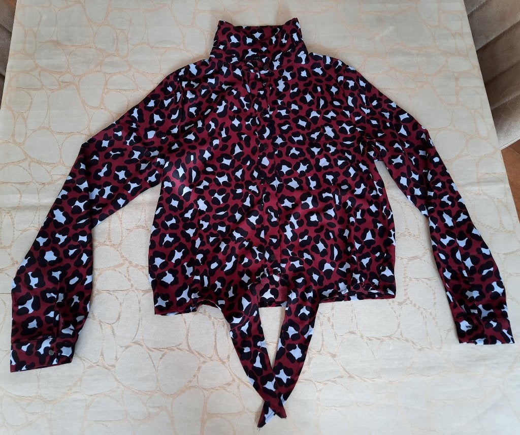 Frankie & Liberty - blouse - bordeauxrood - maat 164 /14, Frankie & Liberty, Meisje, Overhemd of Blouse, Ophalen of Verzenden