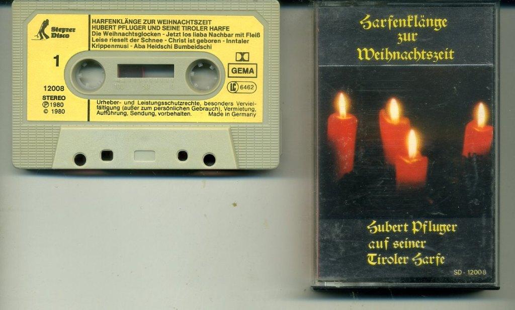 Hubert Pfluger – Harfenklänge Zur Weihnachtszeit 12 nrs cass, Cd's en Dvd's, Cassettebandjes, Overige genres, 1 bandje, Ophalen of Verzenden
