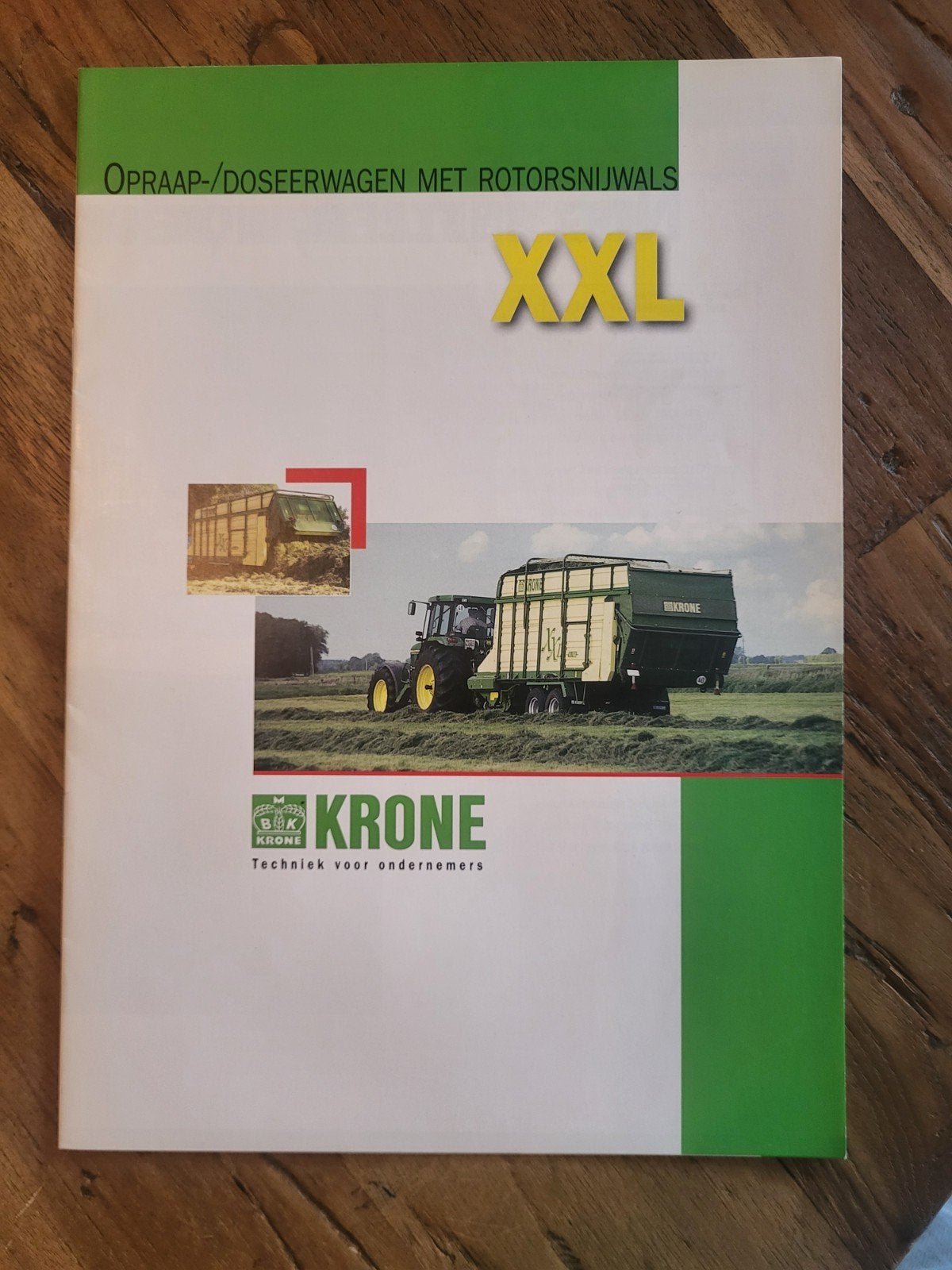 tractor folder Krone XXL opraap-/doseerwagen, Ophalen of Verzenden, Zo goed als nieuw