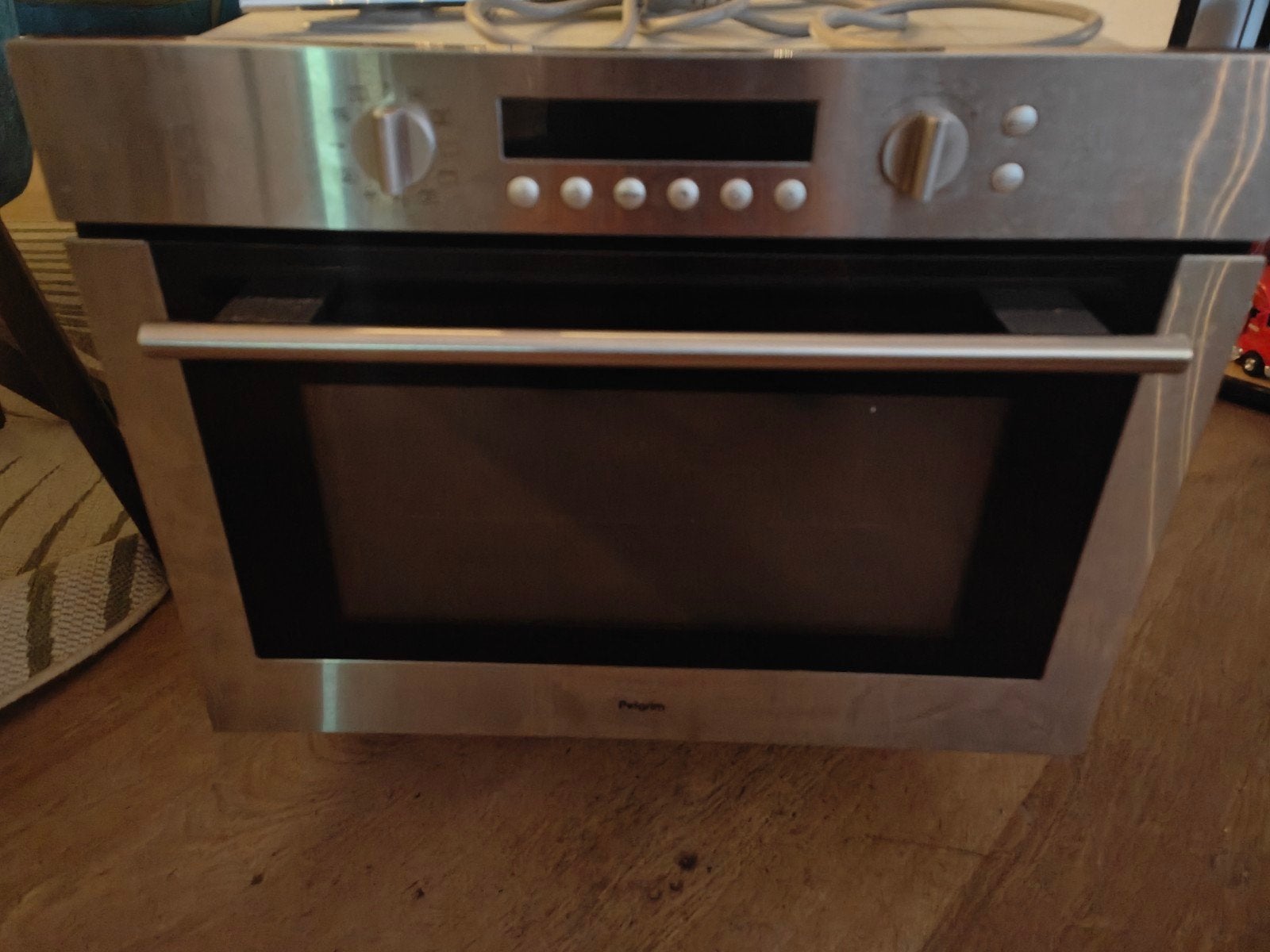 Pelgrim MAC696RVS/P01 combimagnetron – RVS – 50 liter, Witgoed en Apparatuur, Ophalen, Gebruikt, Combi-oven, Inbouw