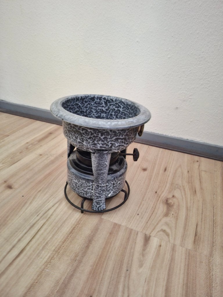 Stenen brander set met smeedijzeren onderstel, Meerkleurig, Overige stijlen, Ophalen of Verzenden, Zo goed als nieuw