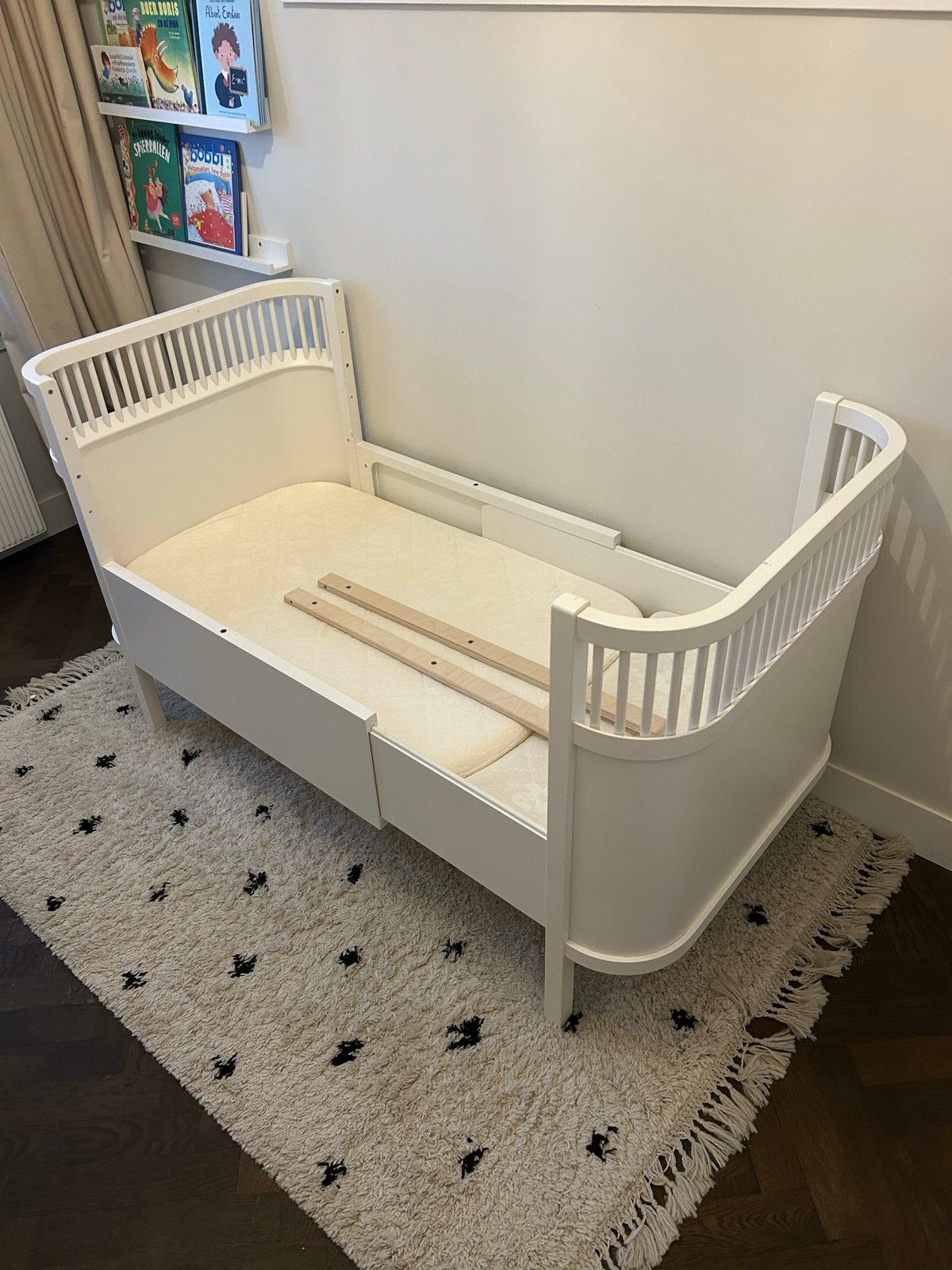 Sebra Kili meegroeibed- Wit, Ophalen, Gebruikt, 70 tot 85 cm, 140 tot 160 cm