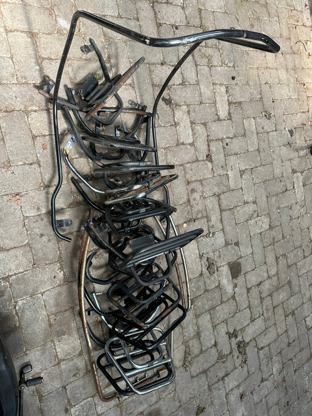 Flinke partij rekjes beugels voor piaggio vespa sym! 1 koop!, Fietsen en Brommers, Brommeronderdelen | Algemeen, Ophalen, Nieuw