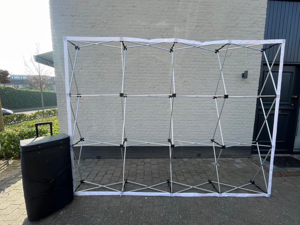 Pop-up Beurswand / Fotoscherm 3x2m met tas, Ophalen of Verzenden