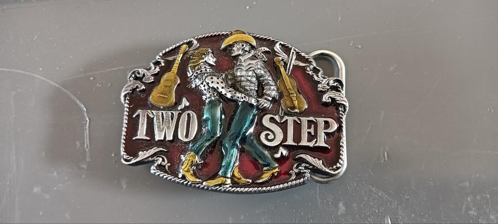 Unieke Riemgespen: Two Step, Stierenschedel & Indiaan, Ophalen of Verzenden, Gedragen, Overige kleuren, Losse buckle of gesp