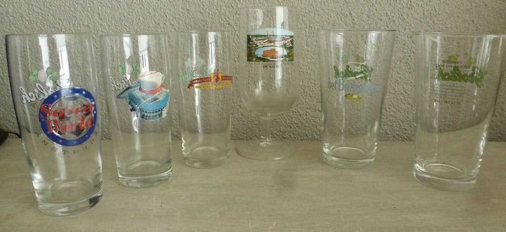 12x  Grolsch (Bierglazen) verzameling alles in 1 koop, Ophalen of Verzenden, Zo goed als nieuw, Glas of Glazen, Grolsch
