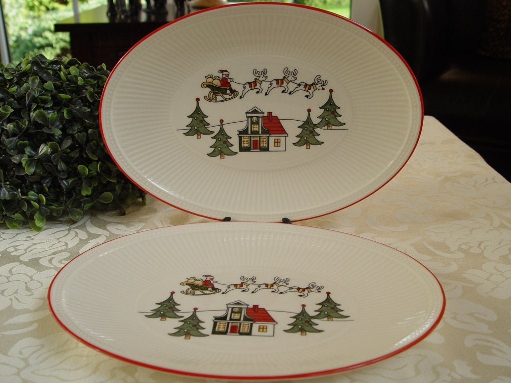 AH windsor christmas belegschaaltje kerst kerstservies, Ophalen of Verzenden, Overige stijlen, Schaal of Schalen, Zo goed als nieuw