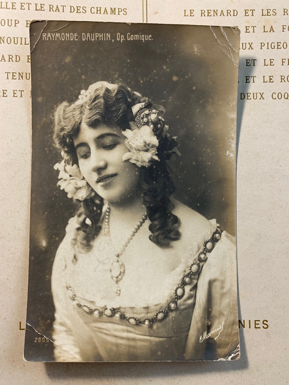 Raymonde Dauphin - operazangers (KM), Ophalen of Verzenden, Voor 1920, Gelopen, Sterren en Beroemdheden