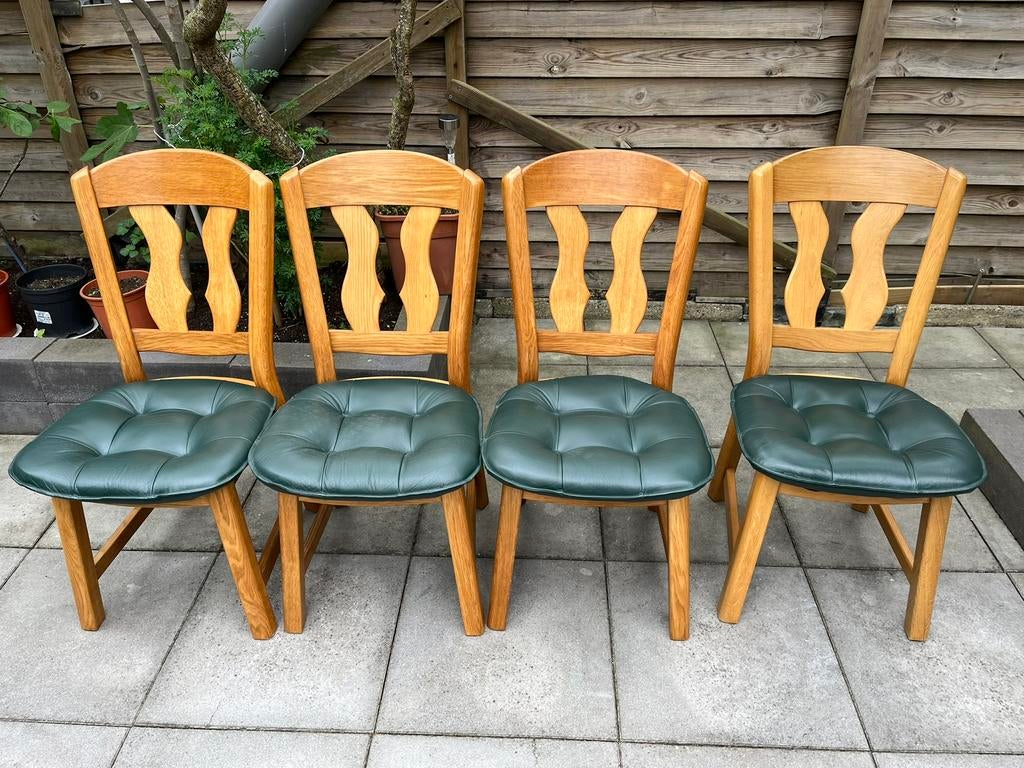 4x eikenhout stoelen z.g.a.n, Ophalen