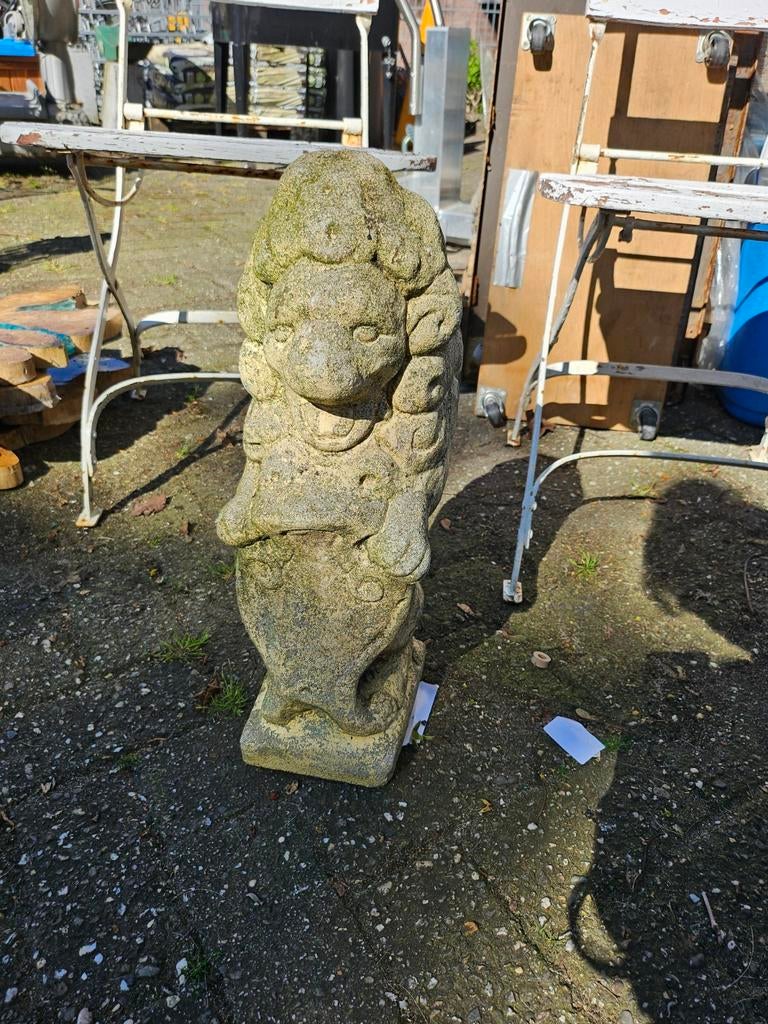 Vintage stenen tuinkabouter - Uniek decoratiestuk, Steen, Gebruikt, Onbekend@voorbeeld.com, Tuinkabouter