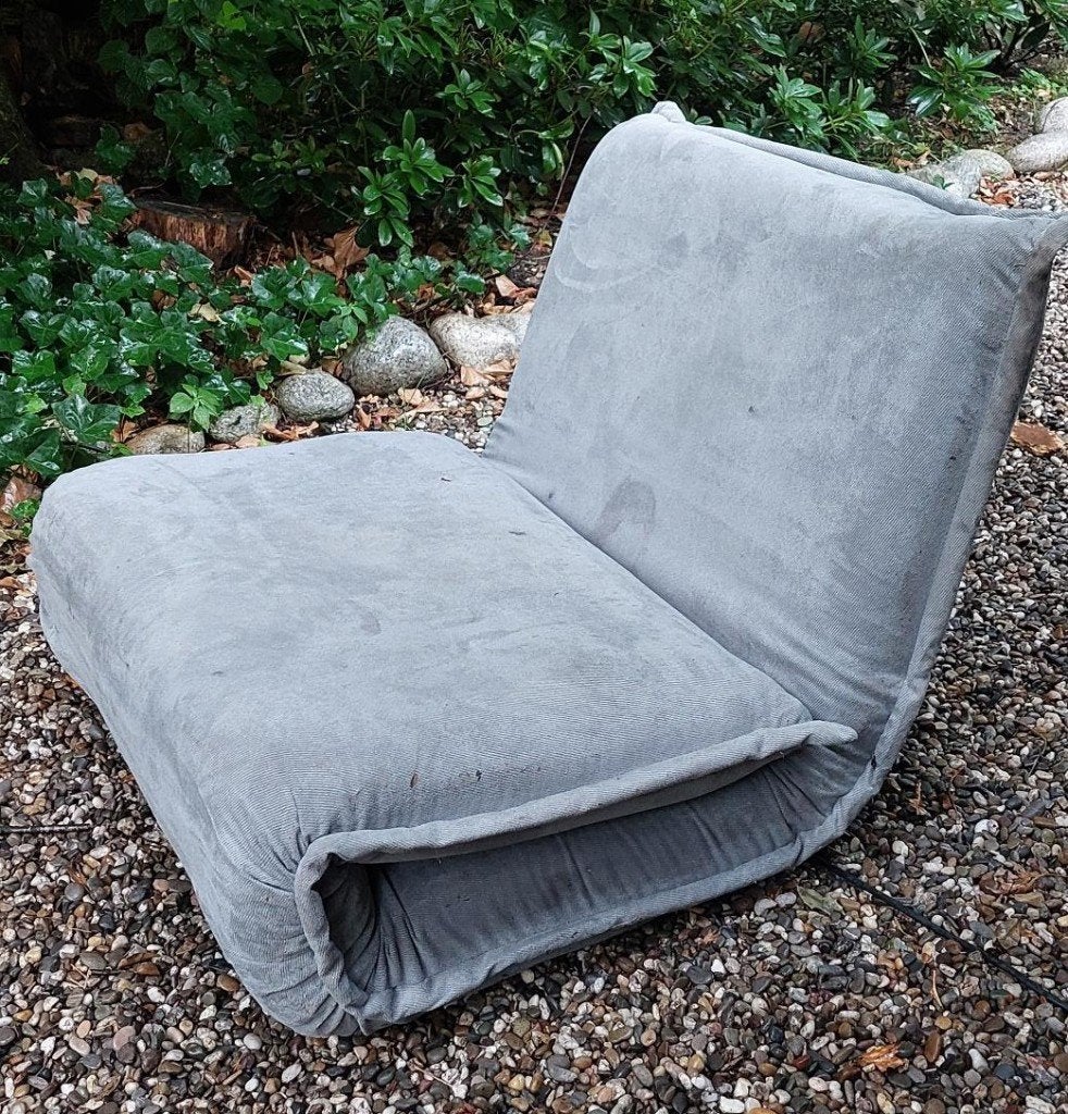 slaapbankje 1 persoons opvouwbaar, Ophalen, Gebruikt, 90 cm, Eenpersoons
