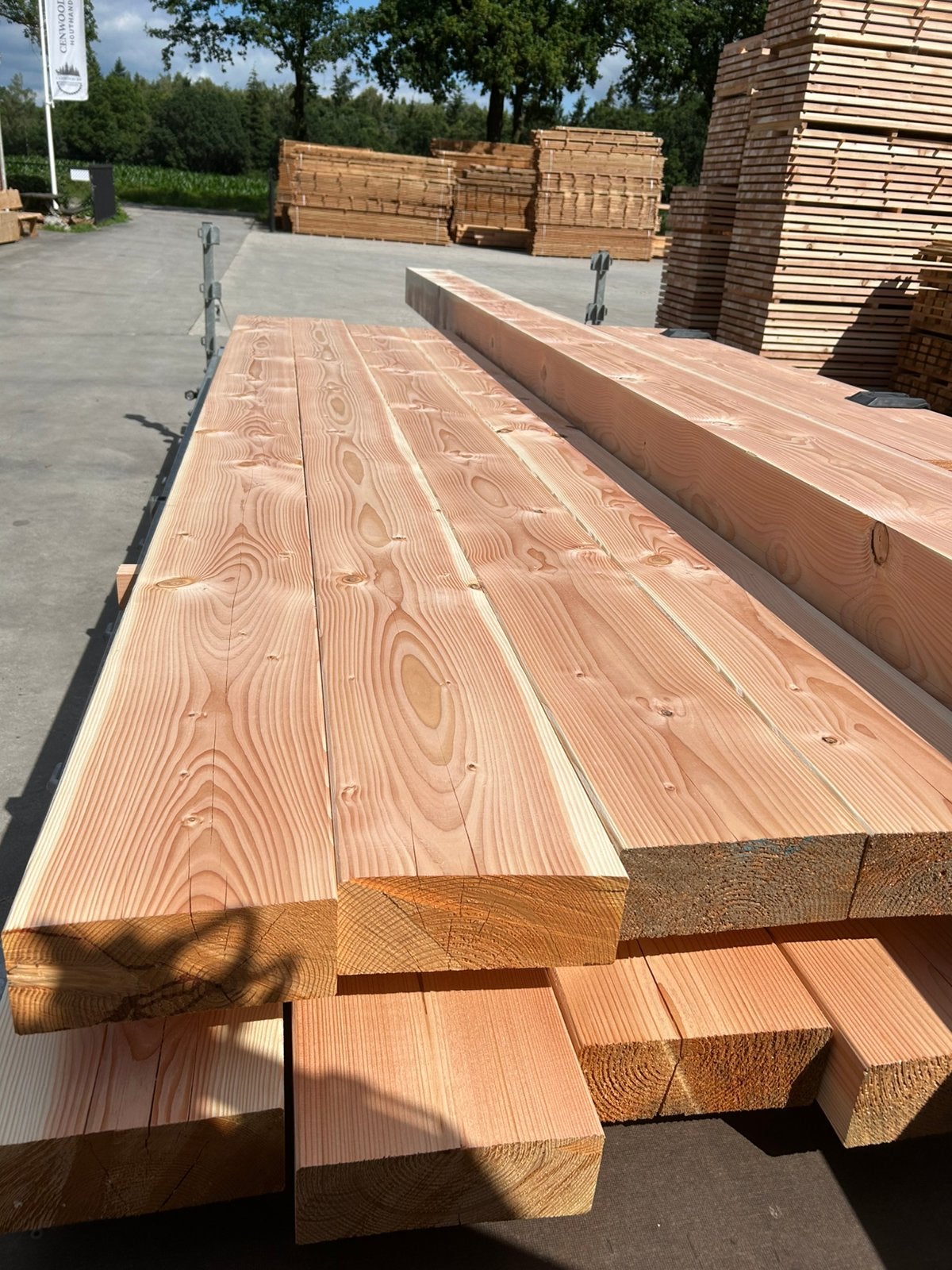 8 stuks douglas 100x250mm geschaafd netto maat +400cm, Ophalen, Nieuw, 250 cm of meer, Balken