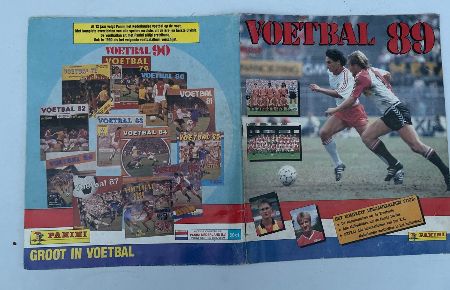Panini Voetbal 89 Album - Incompleet met Plaatjes, Ophalen of Verzenden, Gebruikt, Stickers en Plaatjes