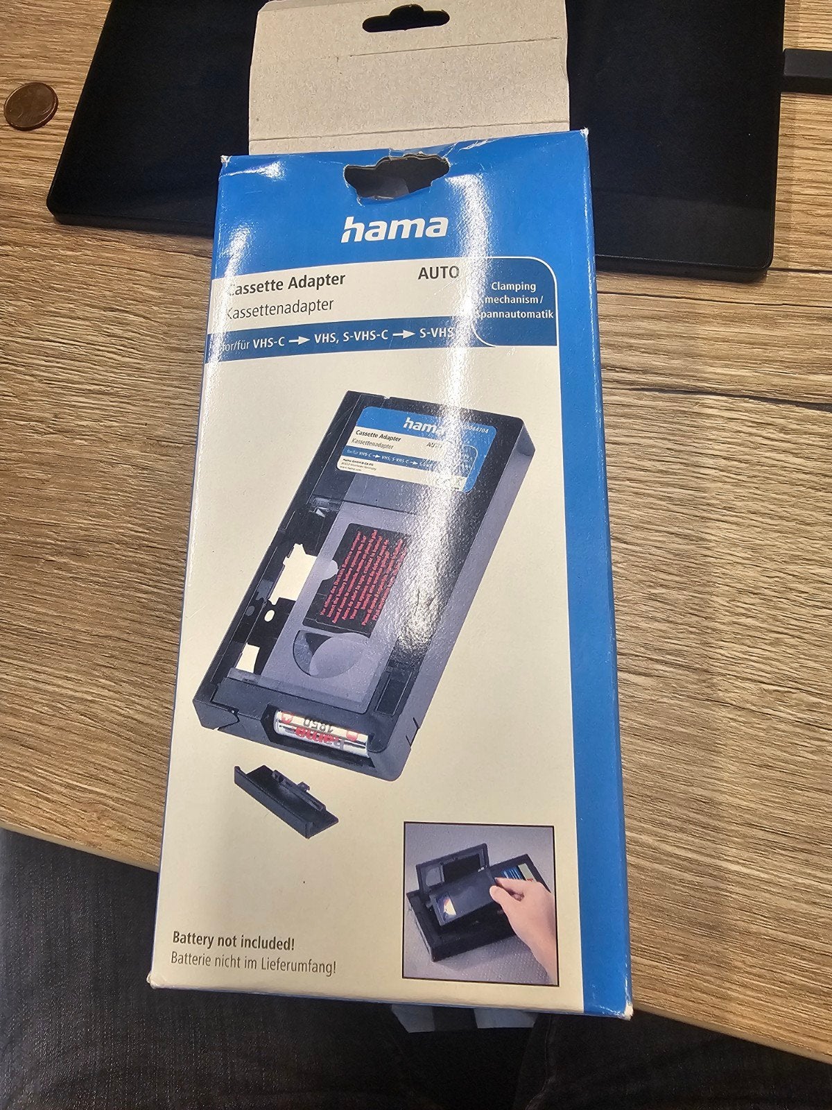 Hama Cassette Adapter VHS-C naar VHS/S-VHS, Ophalen of Verzenden, Nieuw