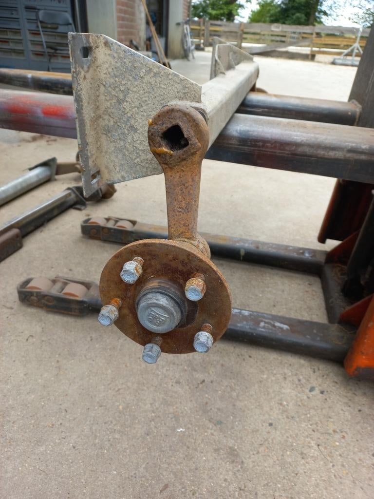 3 aanhanger assen 750 kg, Ophalen of Verzenden, Overige typen, 5 meter of hoger