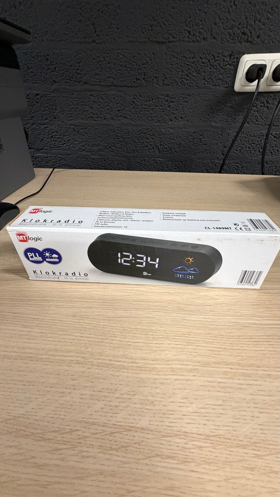 MT Logic Klokradio met Weerindicatie en Hi-Lo Dimmer, Ophalen of Verzenden, Nieuw, Radio
