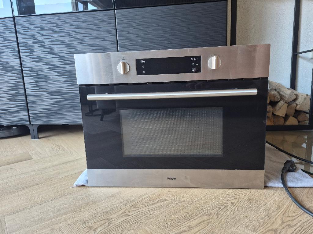 Pelgrim inbouwoven combi magnetron, Ophalen, 45 tot 50 cm, Gebruikt, Pelgrim