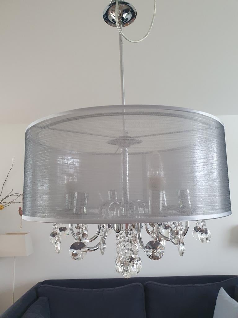 hanglamp kroonluchter, Ophalen, Zo goed als nieuw, Landelijk chique /shabby sjiek