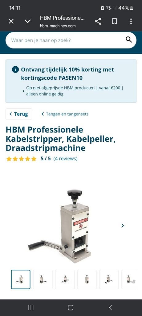 Gezocht kabel peller, Doe-het-zelf en Verbouw, Ophalen of Verzenden, Nieuw
